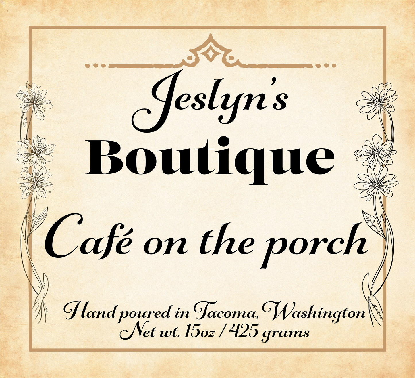 Café on the porch