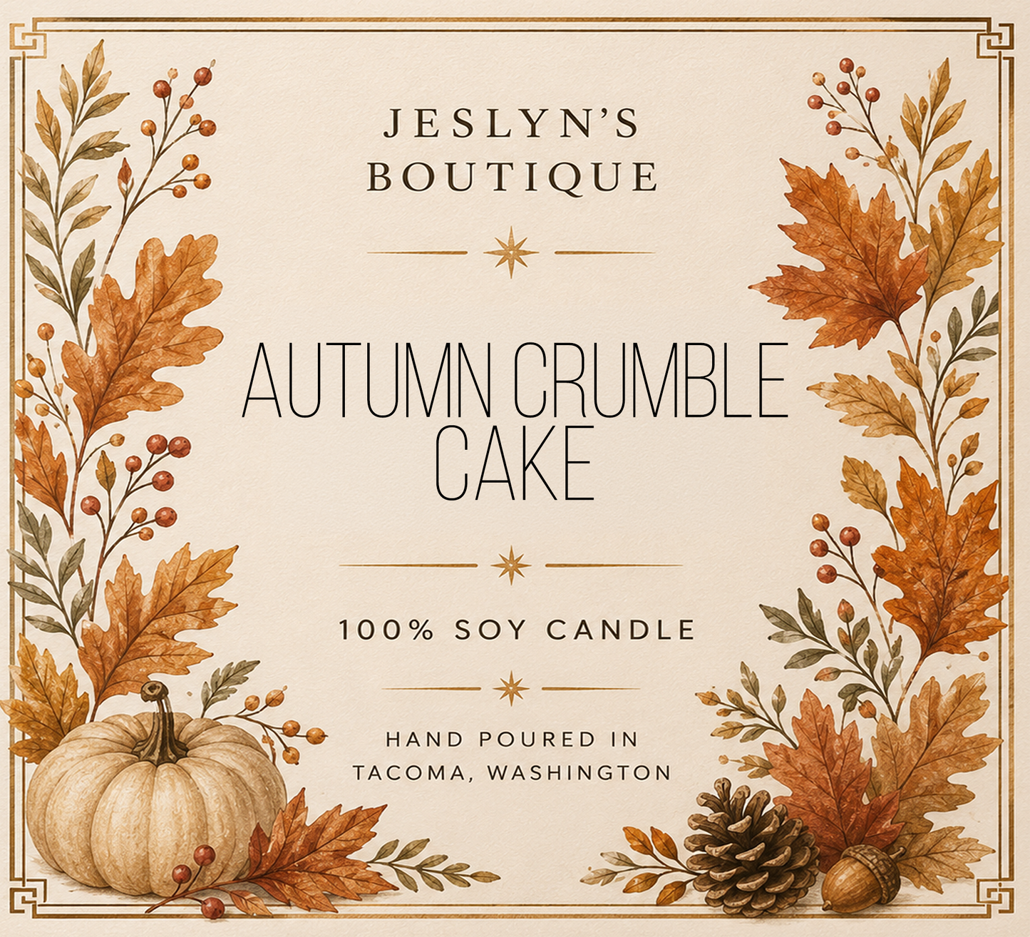 Autumn Crumble Cake