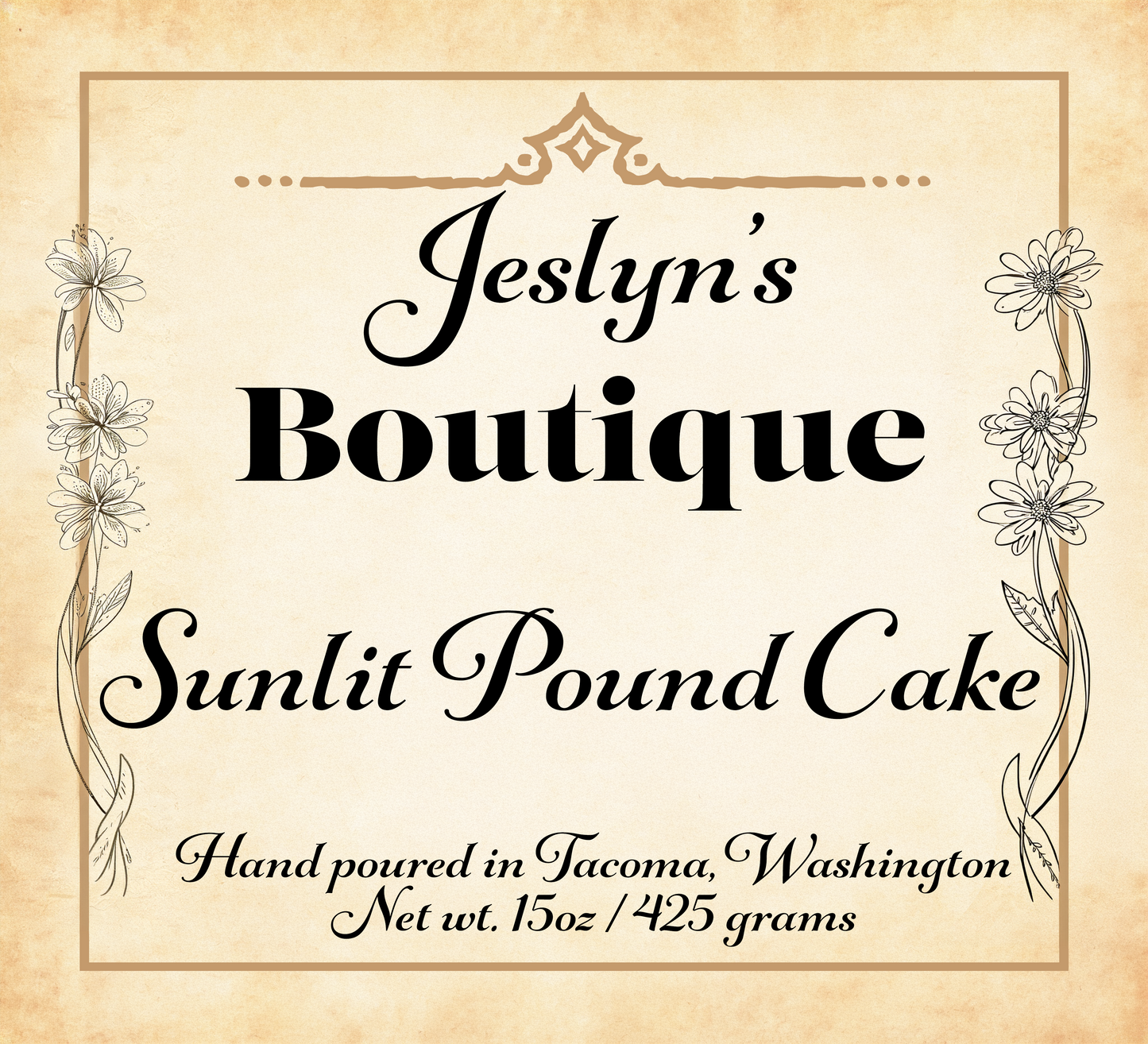 Sunlit Pound cake
